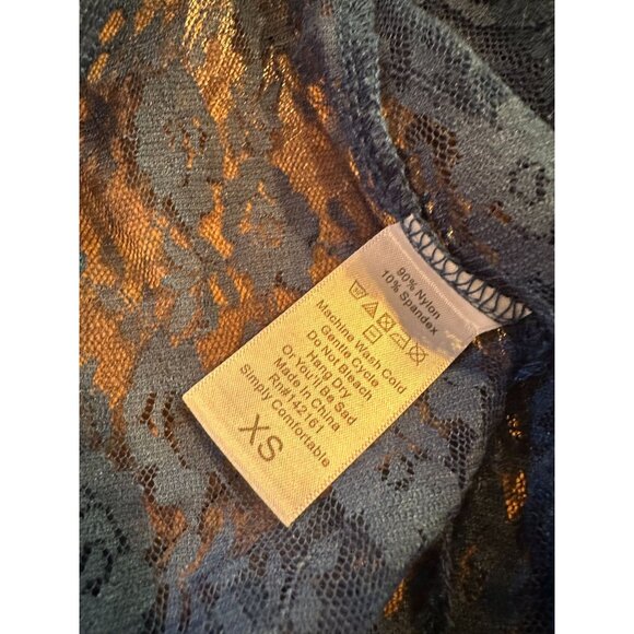 Lularoe Joy Blue Lace XS (129) - Picture 2 of 5